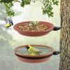 2 Pack hanging foldable hummingbird feeder; bird feeder; bird water feeder; creative bird nest in the garden; with brackets