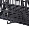 Heavy Duty Dog Cage pet Crate with Roof