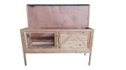 Outdoor wooden Rabbit Hutch with open-up roof Guinea Pig Hutch Rabbit Cage Bunny Cage Bunny Hutch with Pull Out Tray