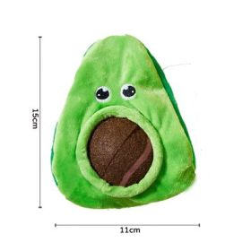 Pet Dog Toy Dig Out Elastic Ball Loud Paper Sound Avocado Watermelon Banana (Option: Large Avocado Ball)