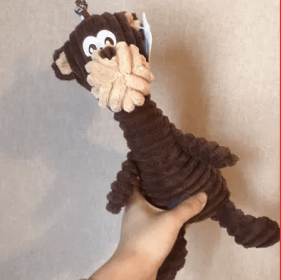 Animal Series Vocal Bite Resistant Plush Monkey Pet Toy Shiba Inu Corgi (Option: Monkey)