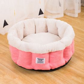 Cat Nest Four Seasons Universal Removable And Washable Kennel (Option: Pink-M)