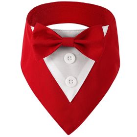 Pet Tie Banquet Suit Triangular Binder (Option: Red-S)