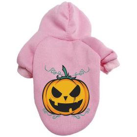 Halloween Pumpkin Dog Pattern Sweater Clothes (Option: Pumpkin Pink-S)