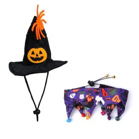 Halloween Cat Hat Scarf Set (Option: B94125 Purple)