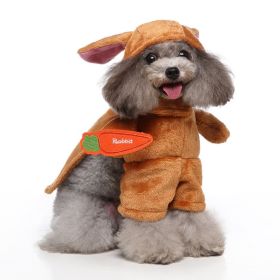 European And American Pet Products Clothing (Option: PF74 Brown Rabbit-M)