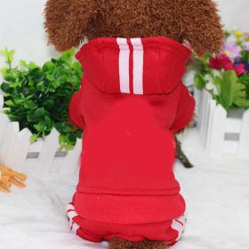 Pet four-legged clothes (Color: Red)