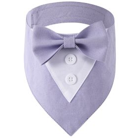 Pet Tie Banquet Suit Triangular Binder (Option: Purple-S)