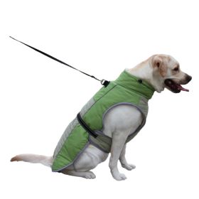 Casual Thickening Pet Clothes Reflective (Option: Fruit Green-M)