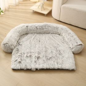 Pet Dog Plush Winter Warm Sofa Cushion (Option: Round Detachable Coffee-S)