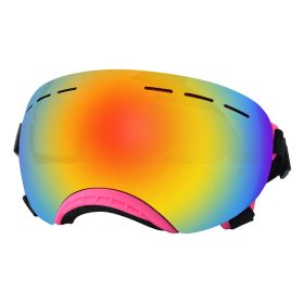 UV Protection Pet Windproof Goggles (Option: Pink Frame Red Film)