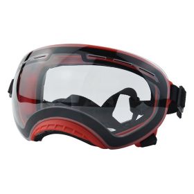 UV Protection Pet Windproof Goggles (Option: Red Frame Transparent)