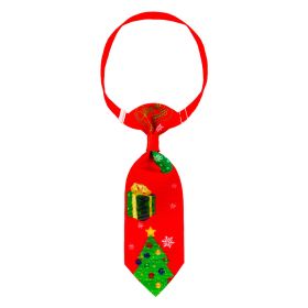 Pet Christmas Cute Printed Small Necktie (Option: NT0385)