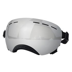 UV Protection Pet Windproof Goggles (Option: Black Frame Silver Strip)