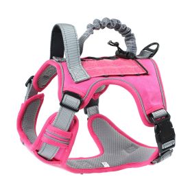 Outdoor Training Explosion-proof Bra Hand Holding Rope (Option: Pink-XL)