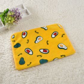 Dog Kennel Coral Fleece Blanket (Option: Avocado-40x 60cm)